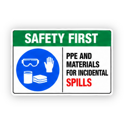 Green Spill Equipment Round Icons Panel Vinyl Decal Stickers
