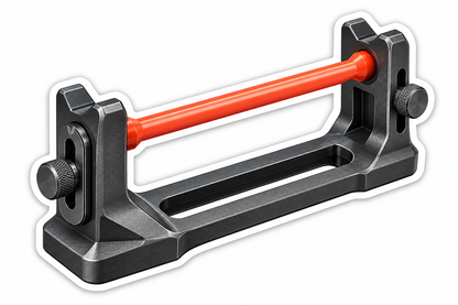 Black Tool Stand with a Red Horizontal Shaft Vinyl Decal Stickers
