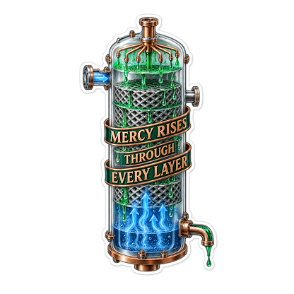 Green Blue Column Mercy Art Vinyl Decal Stickers