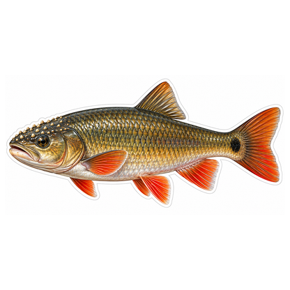 Hornyhead Chub Fish Art Vinyl Decal Stickers