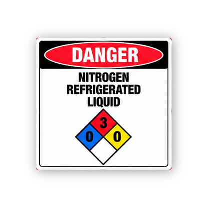 Black Danger Nitrogen Number Diamond Panel Vinyl Decal Stickers