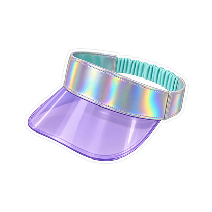 Purple Iridescent Sun Visor Art Vinyl Decal Stickers