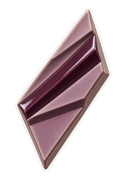 Plum Stepped Diamond Tile Art Vinyl Decal Stickers