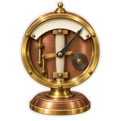 Gold Round Exposed Dial Art Vinyl Decal Stickers