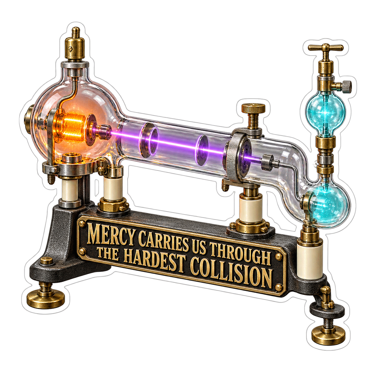 Mercy Glowing Glass Chamber Art Vinyl Decal Stickers