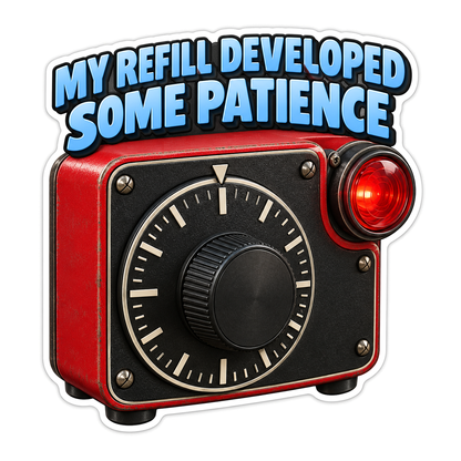 Red Darkroom Timer With Black Dial Art Vinyl Decal Stickers