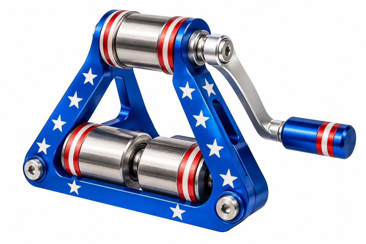 Blue Star Triangle Silver Rollers Art Vinyl Decal Stickers