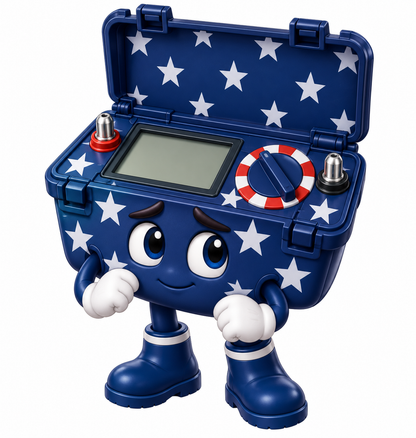 Patriotic Hinged Screen Case Mascot Art Vinyl Decal Stickers