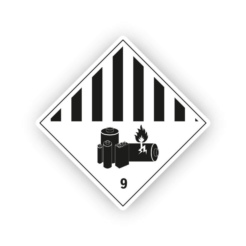 Black Striped Battery Flame Nine Diamond Vinyl Decal Stickers