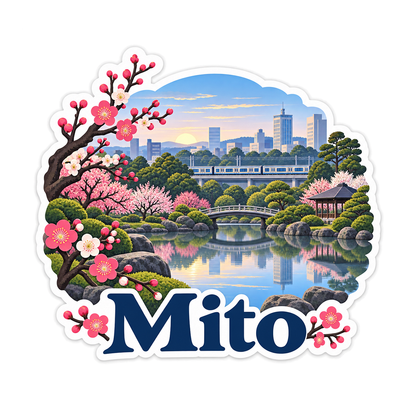 Mito Pink Blossom Garden Art Vinyl Decal Stickers
