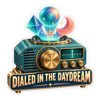 Teal Daydream Radio Art Vinyl Decal Stickers
