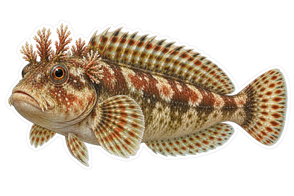 Molly Miller Blenny Art Vinyl Decal Stickers