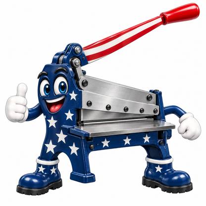 Patriotic Long Lever Metal Shear Art Vinyl Decal Stickers