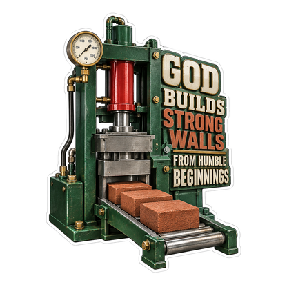 Green Brick Press Faith Art Vinyl Decal Stickers