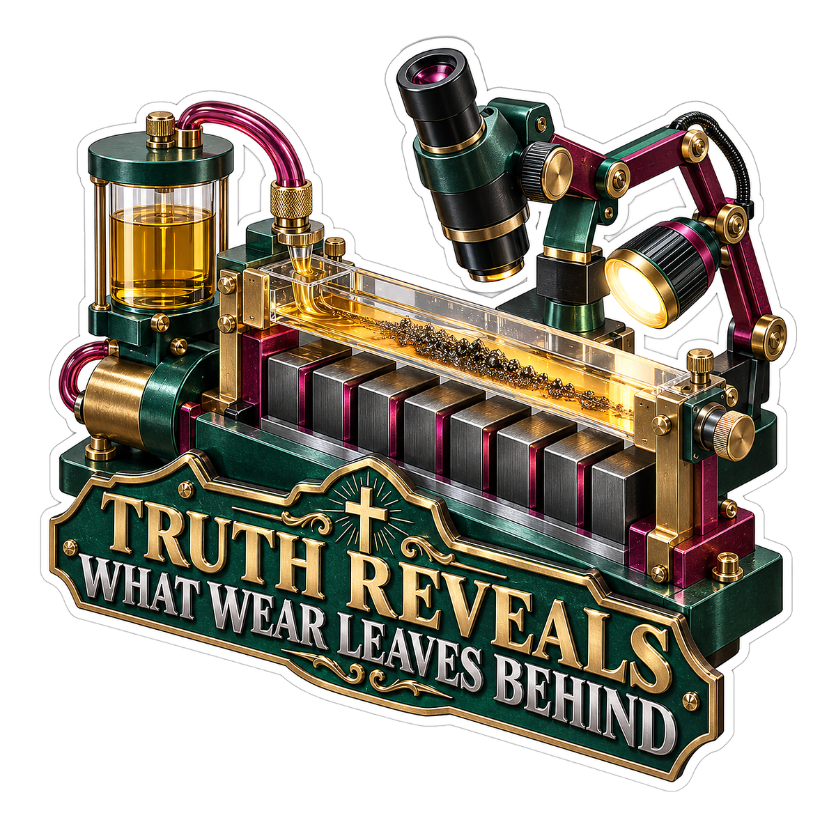 Optical Rail Truth Quote Art Vinyl Decal Stickers