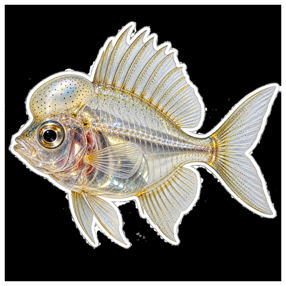 Humphead Glassfish Art Vinyl Decal Stickers