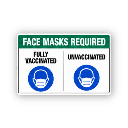 Green Header Two Blue Mask Head Circles Panel Vinyl Decal Stickers