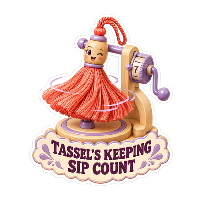 Coral Tassel Purple Counting Crank Quote Art Vinyl Decal Stickers