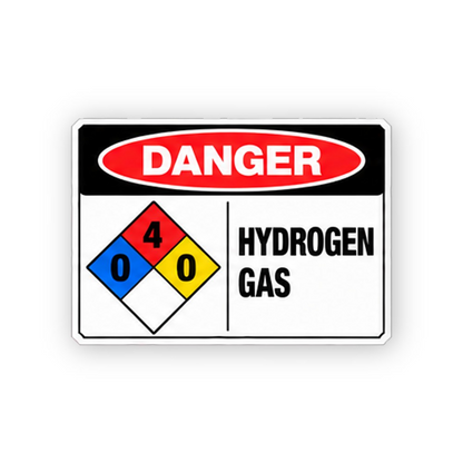 Red Hydrogen Four Zero Zero Split Panel Vinyl Decal Stickers