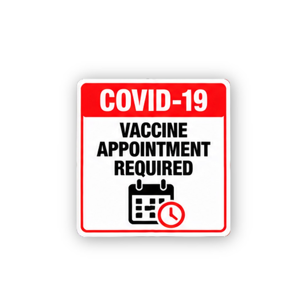 Red Header Appointment Calendar Clock Portrait Vinyl Decal Stickers
