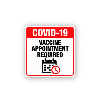 Red Header Appointment Calendar Clock Portrait Vinyl Decal Stickers