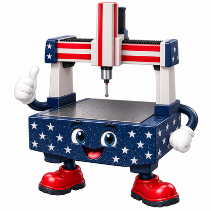 Patriotic Tall Frame Probe Table Mascot Art Vinyl Decal Stickers