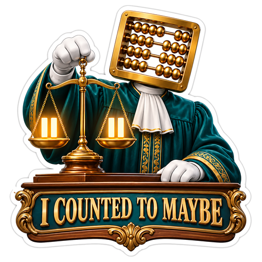 Abacus Head Judge Balance Scales Quote Art Vinyl Decal Stickers