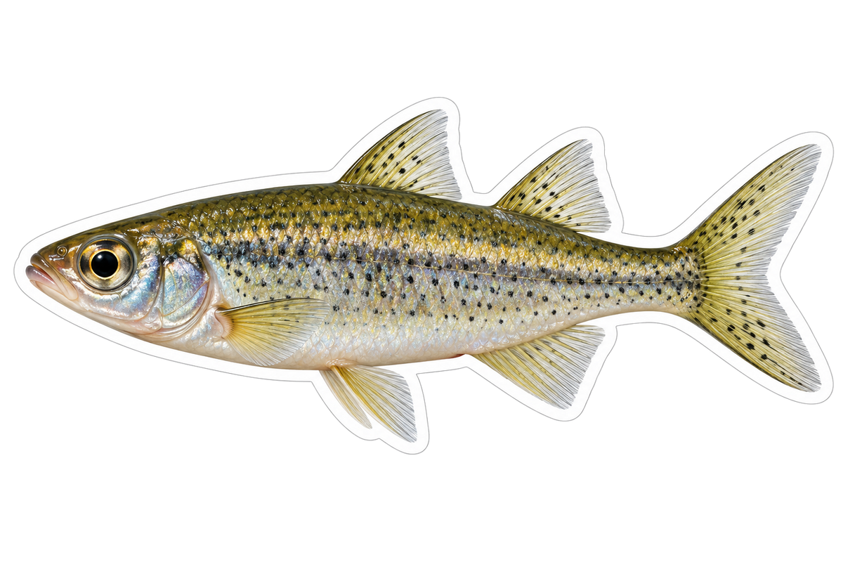 Silver Speckled Hardyhead Fish Vinyl Decal Stickers