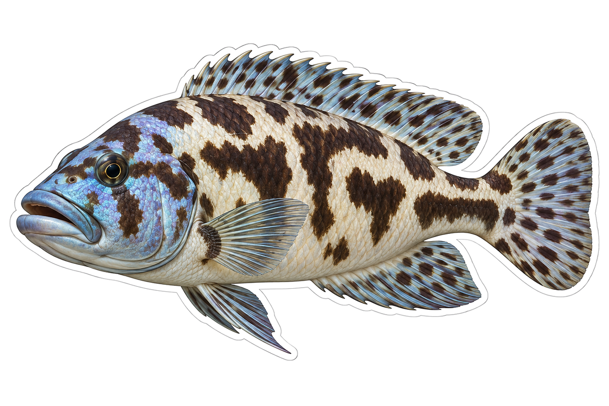 Livingstonii Cichlid Art Vinyl Decal Stickers