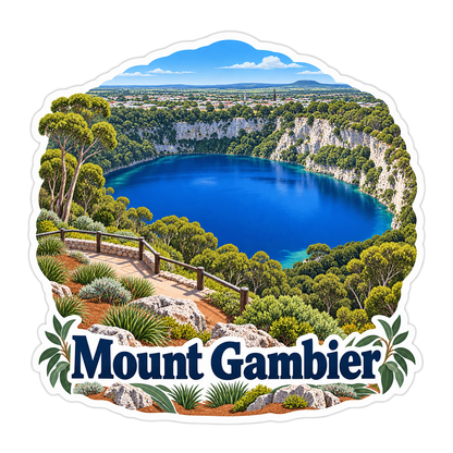 Mount Gambier Blue Crater Lake Vinyl Decal Stickers