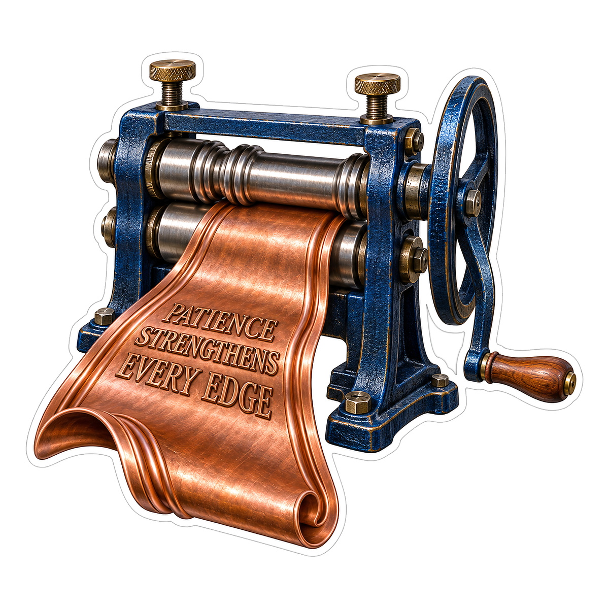 Copper Sheet Roller Patience Lettering Vinyl Decal Stickers