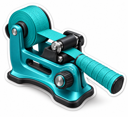 Teal Roller Tool with Perforated Ribbon Vinyl Decal Stickers