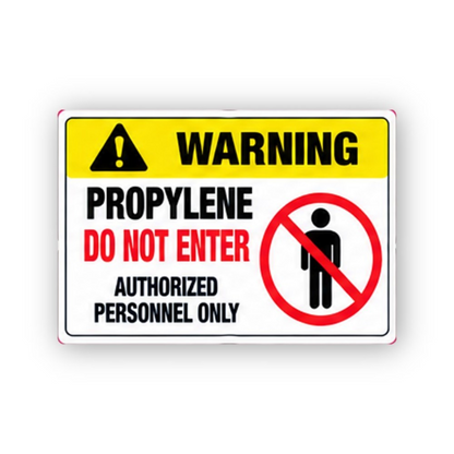 Yellow Propylene Crossed Figure Panel Vinyl Decal Stickers