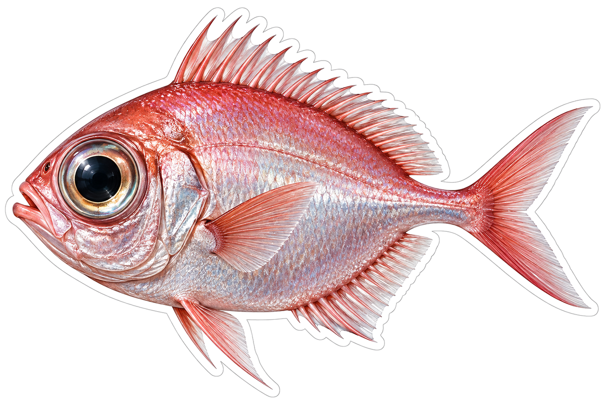 Pink Dory Large Round Eye Art Vinyl Decal Stickers