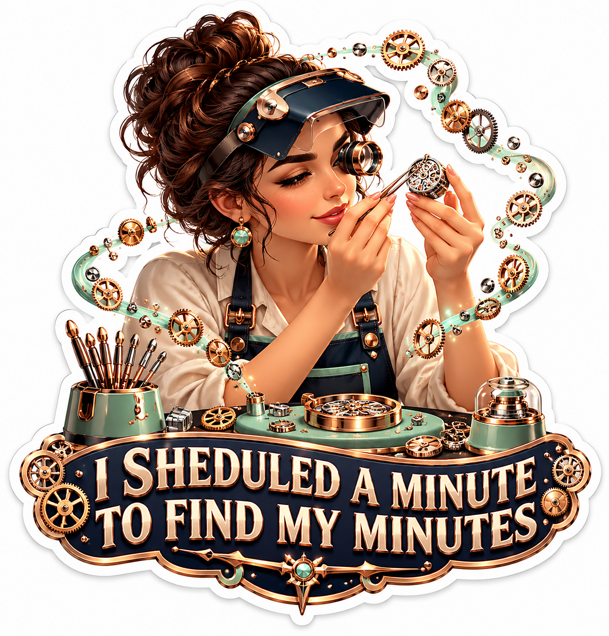 Watchmaker Find My Minutes Quote Art Vinyl Decal Stickers