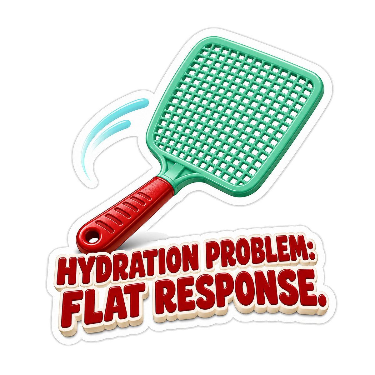 Mint Fly Swatter Flat Response Quote Vinyl Decal Stickers