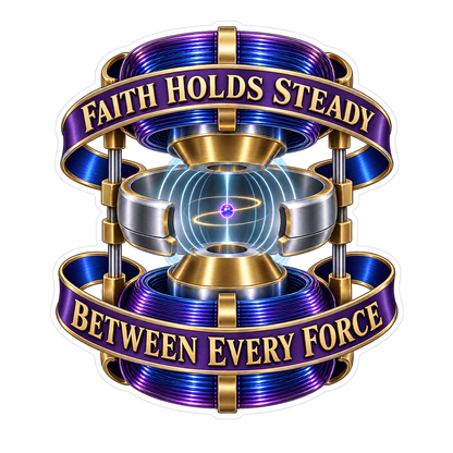 Purple Coil Rings Faith Art Vinyl Decal Stickers