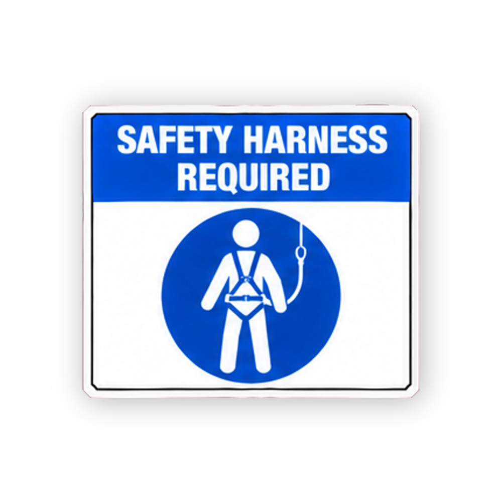 Blue Harness Figure Instruction Panel Vinyl Decal Stickers