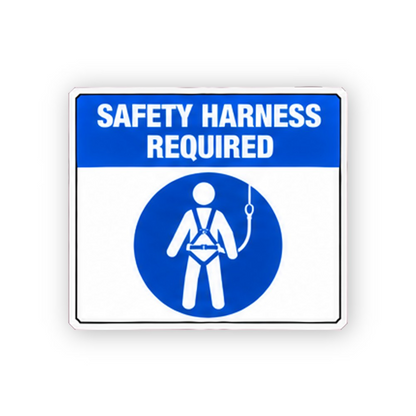 Blue Harness Figure Instruction Panel Vinyl Decal Stickers