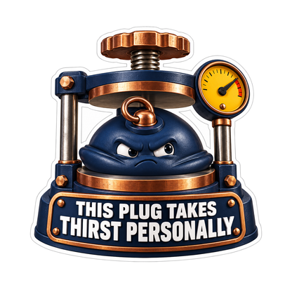 Navy Bath Plug Squish Press Quote Art Vinyl Decal Stickers