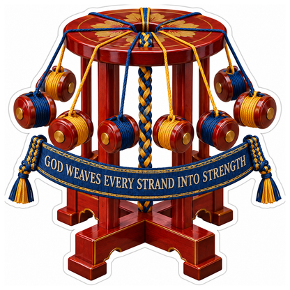 Faith Round Cord Braiding Stand Art Vinyl Decal Stickers