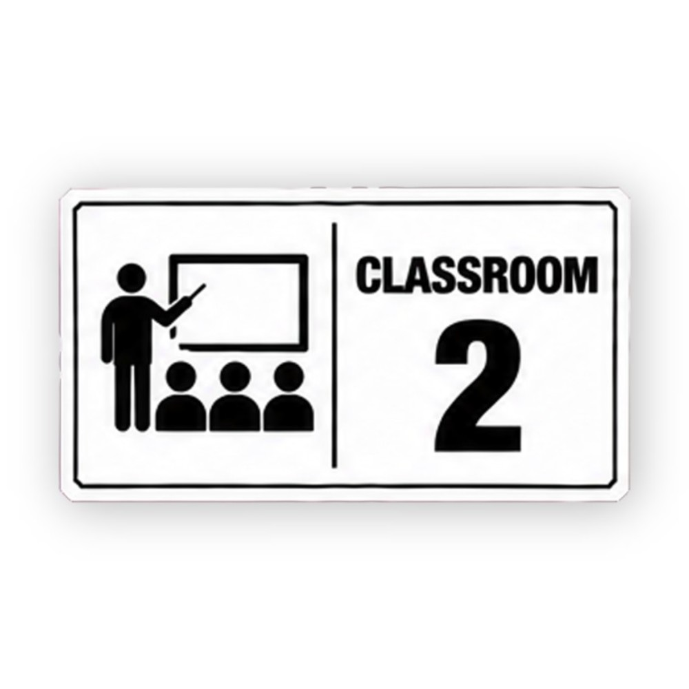 Black Classroom Two Teacher Pupils Panel Vinyl Decal Stickers