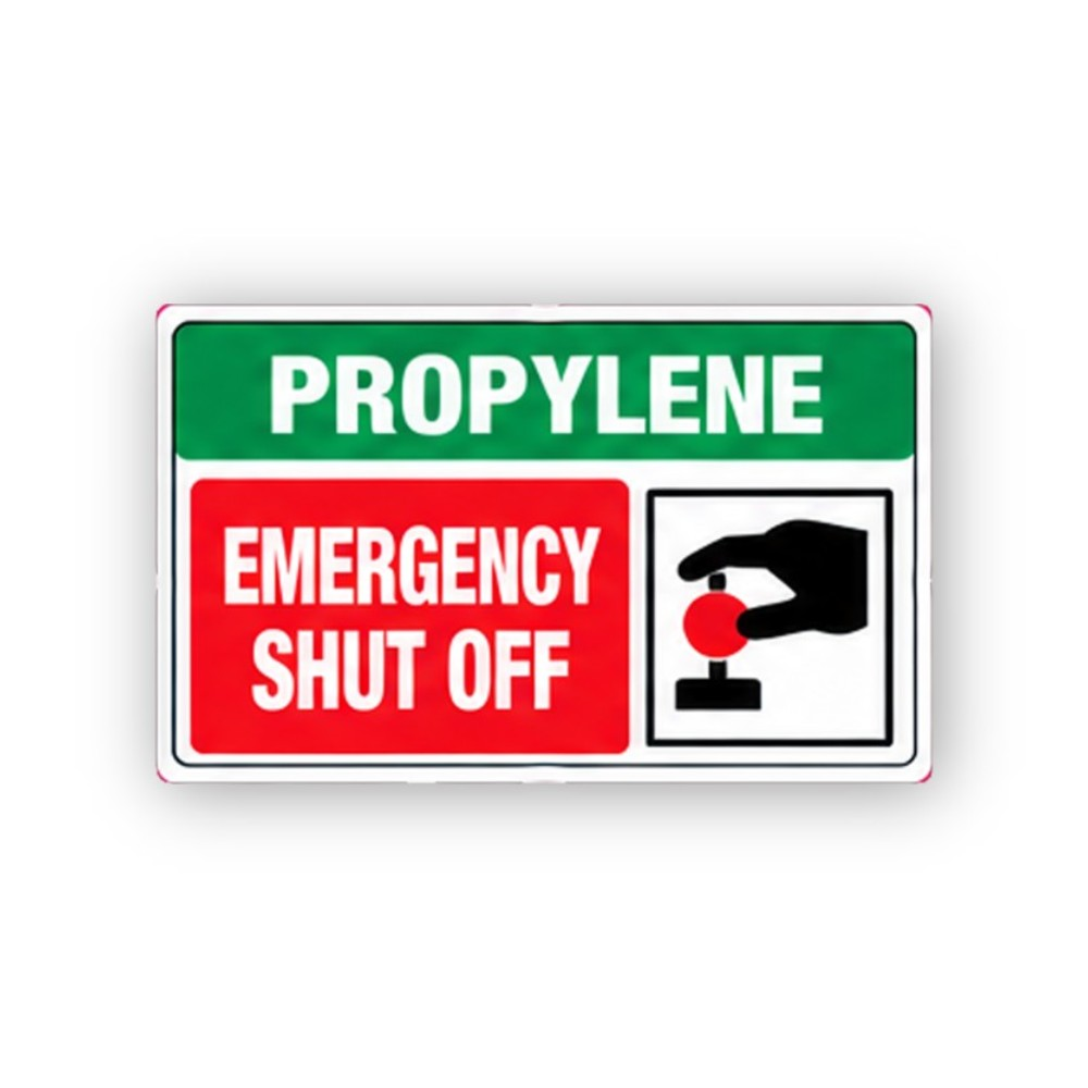 Green Propylene Button Hand Panel Vinyl Decal Stickers
