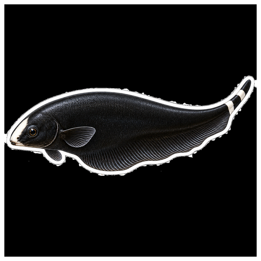 Black Ghost Knifefish Art Vinyl Decal Stickers