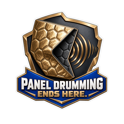 Panel Resonance Damping Tile Vinyl Sticker Decal