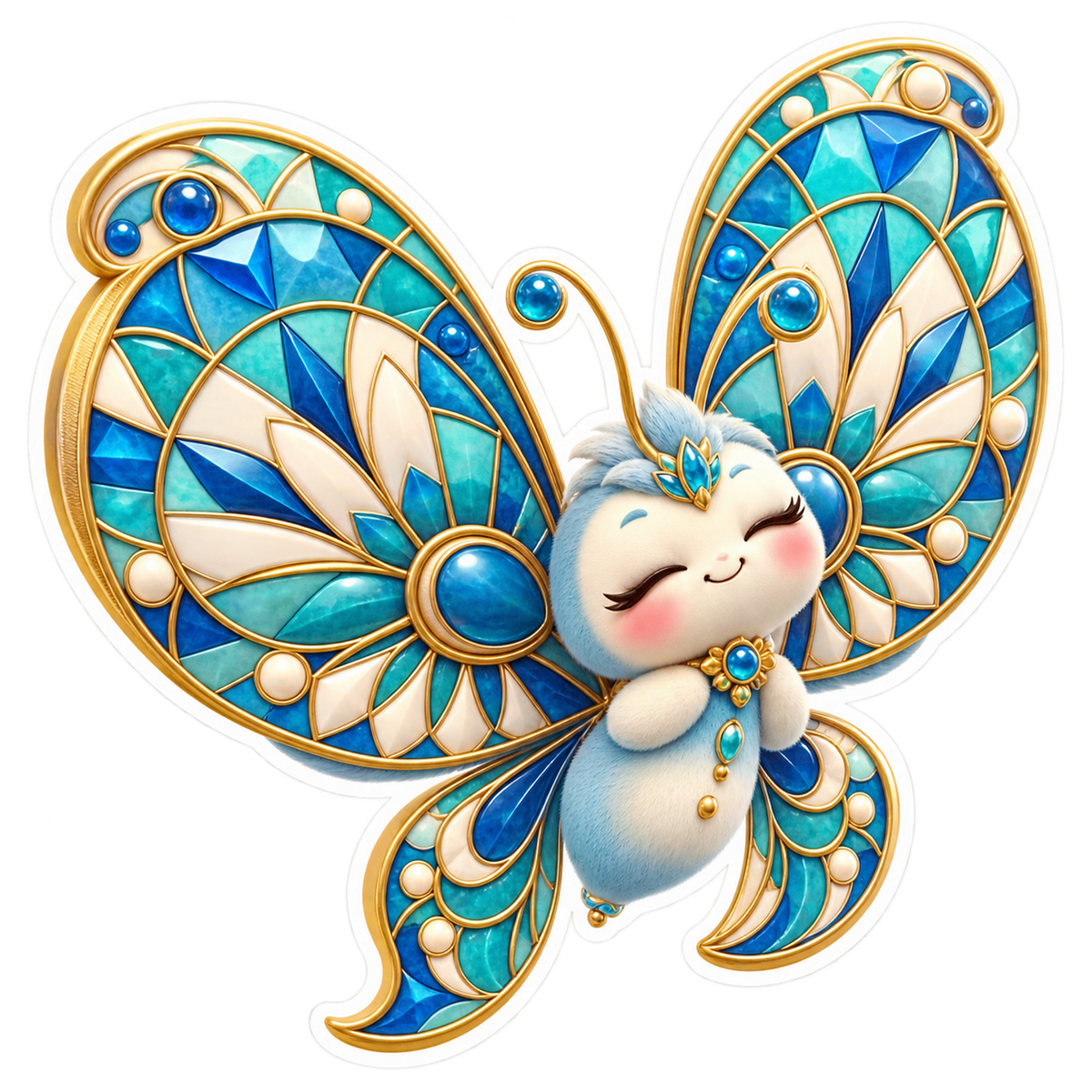 Cerulean Dome Mosaic Dreamer Vinyl Sticker Decal