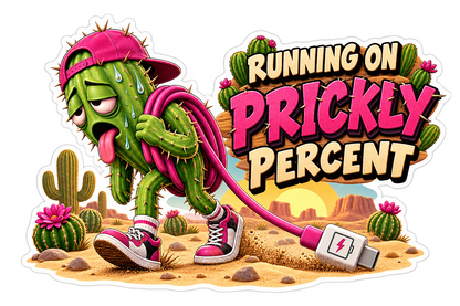 Prickly Percent Vinyl Sticker Decal