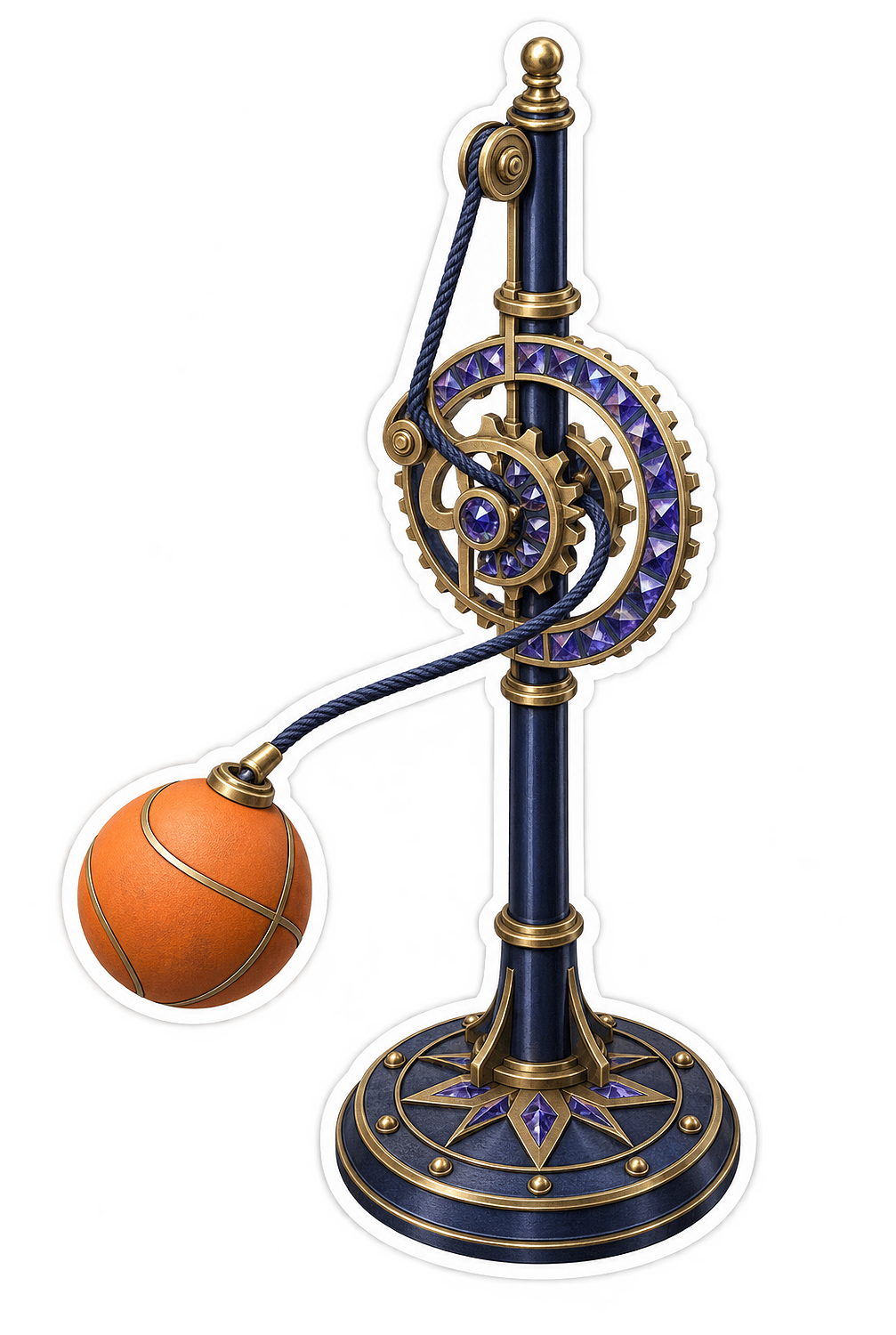 Halloween Tetherball Iolite Epicycloid Rope Guide Vinyl Sticker Decal