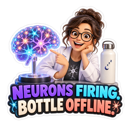 Neurons Firing Vinyl Sticker Decal