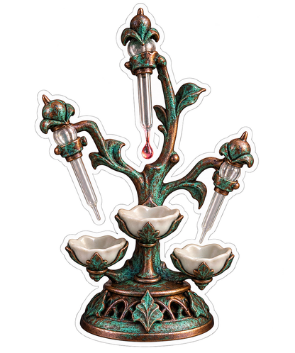 Verdigris Copper Dilution Drop Pipette Perch Vinyl Sticker Decal